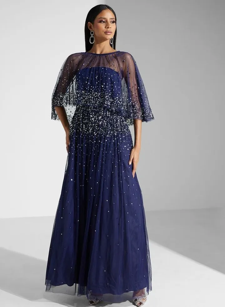 Bardot Embroidery Dress