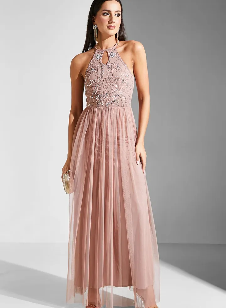 Embellished Bodice Dress