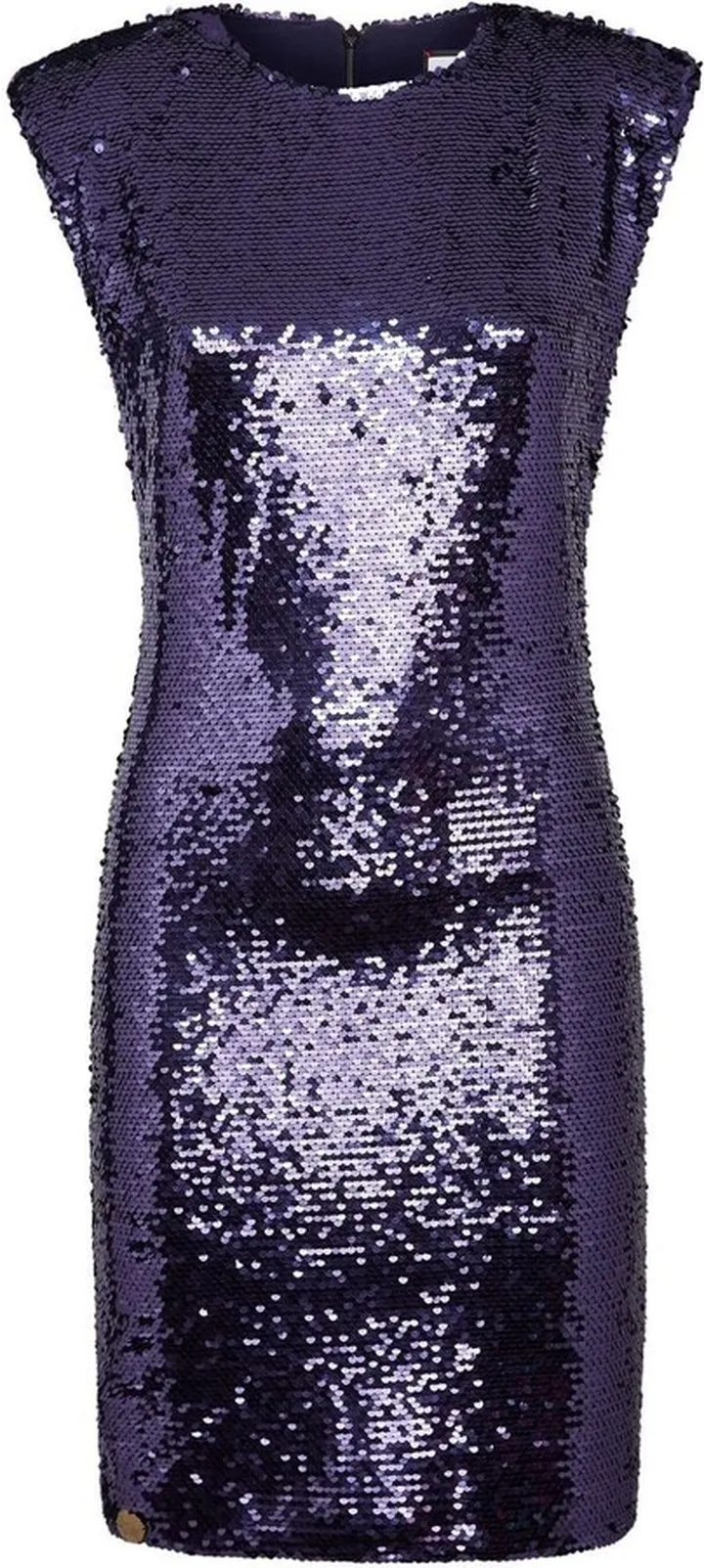 Sequin-Embellished Sleeveless Dress