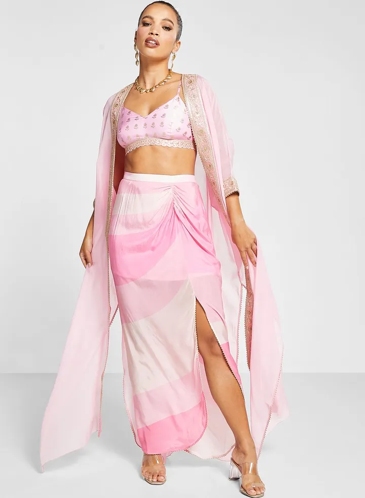Printed Sorbet Cape Set