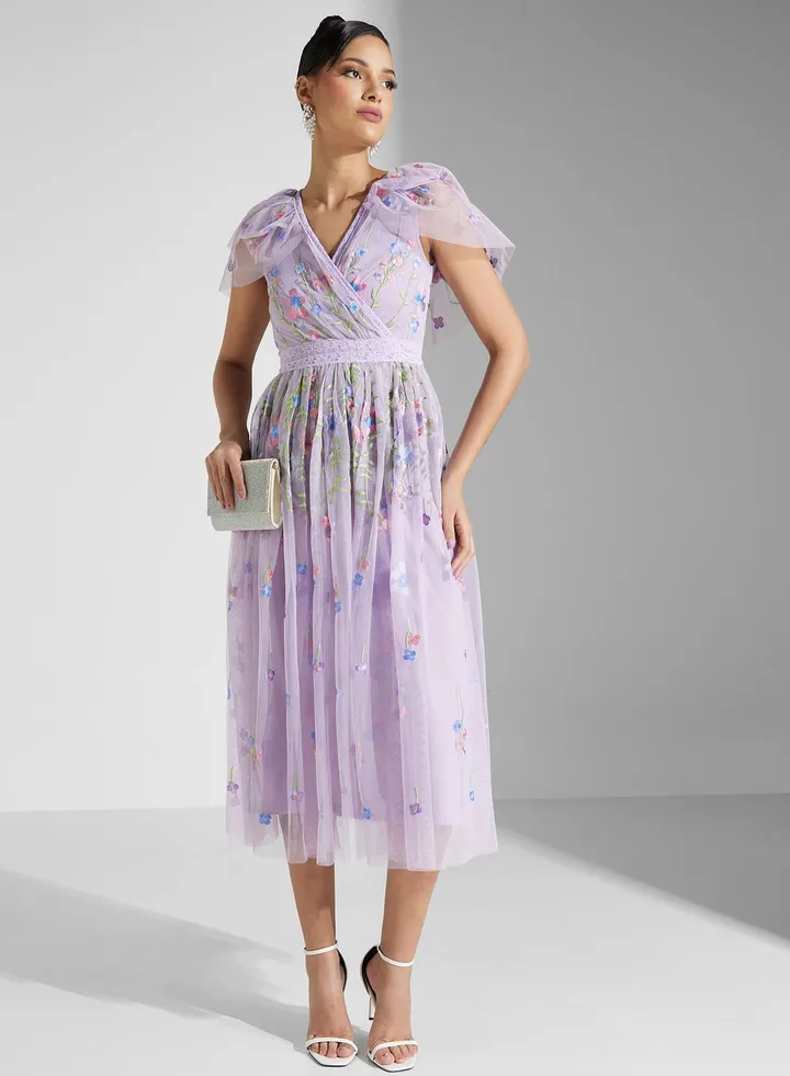 Floral Embroidered Dress