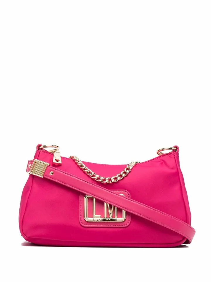 Logo-Plaque Chain-Strap Tote