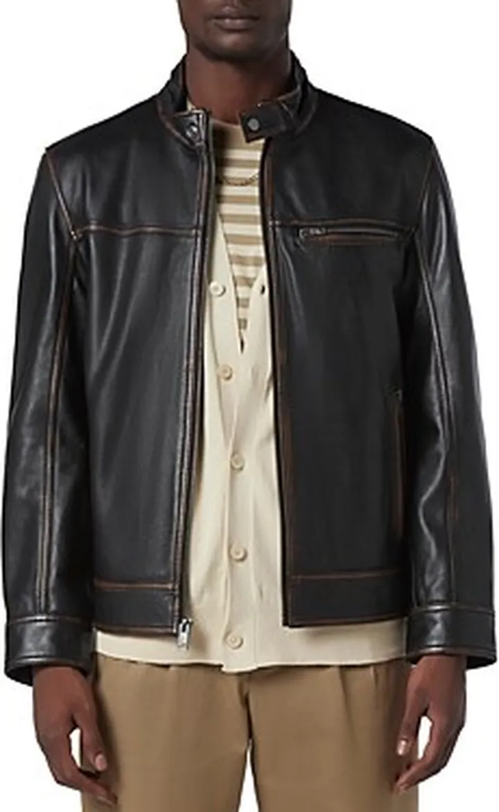 Andrew Marc Caruso Leather Biker Jacket
