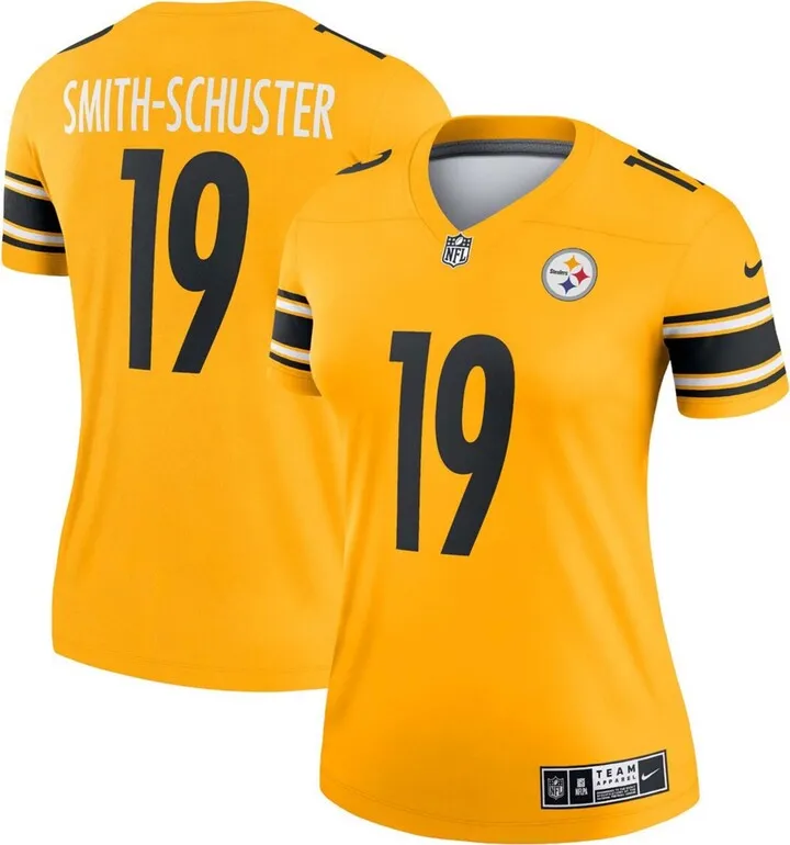 Women's Juju Smith-Schuster Gold-Tone Pittsburgh Steelers Inverted Legend Jersey