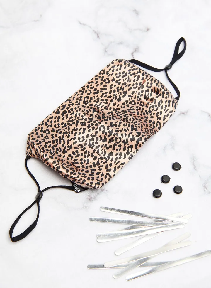 Silk Reusable Face Cover - Leopard