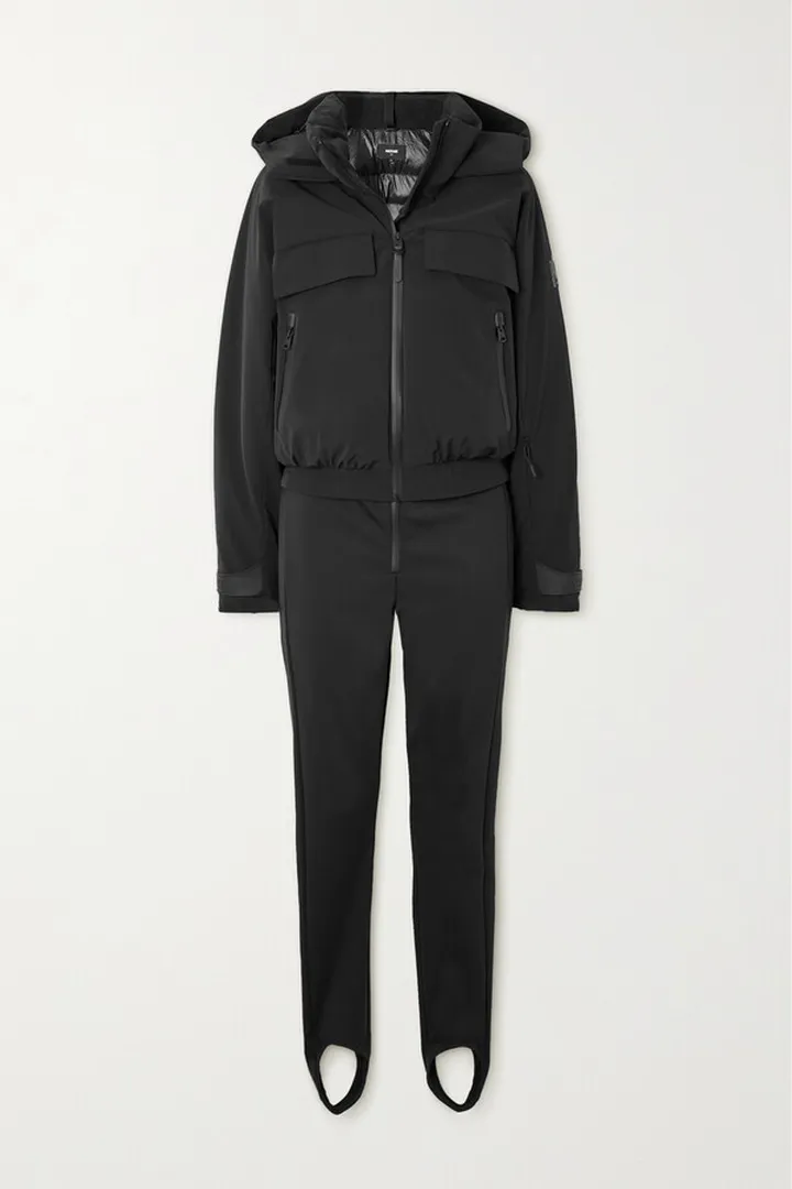 Mackage - + Net Sustain Lumi Convertible Padded Down Ski Suit - Black