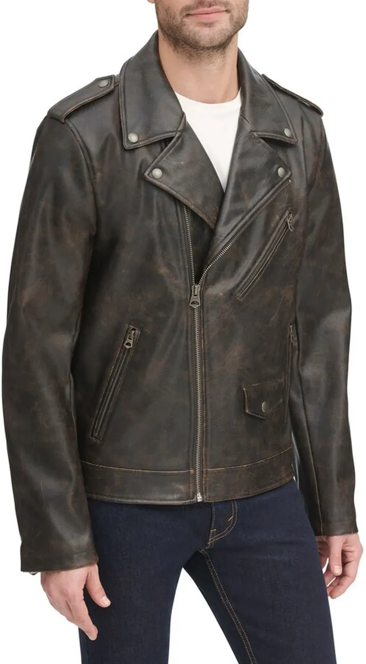 Faux Leather Moto Jacket