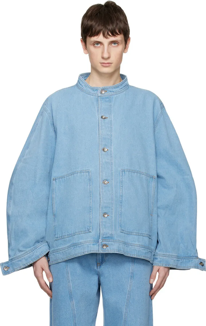 Henrik Vibskov Blue Faded Denim Jacket