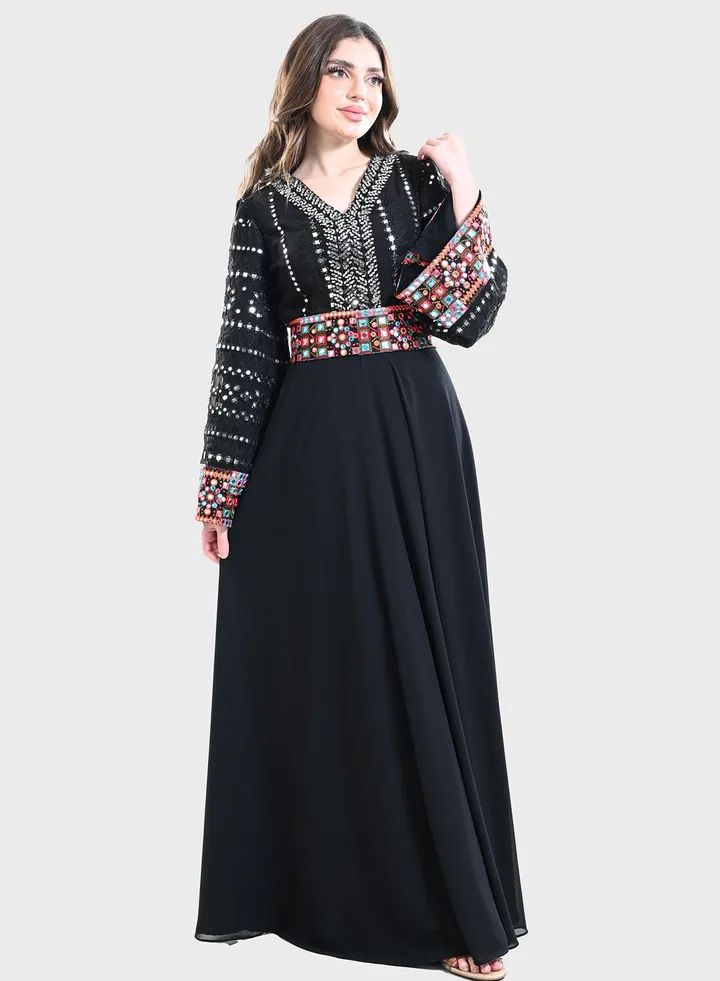 Mesh Tiered Jalabiya