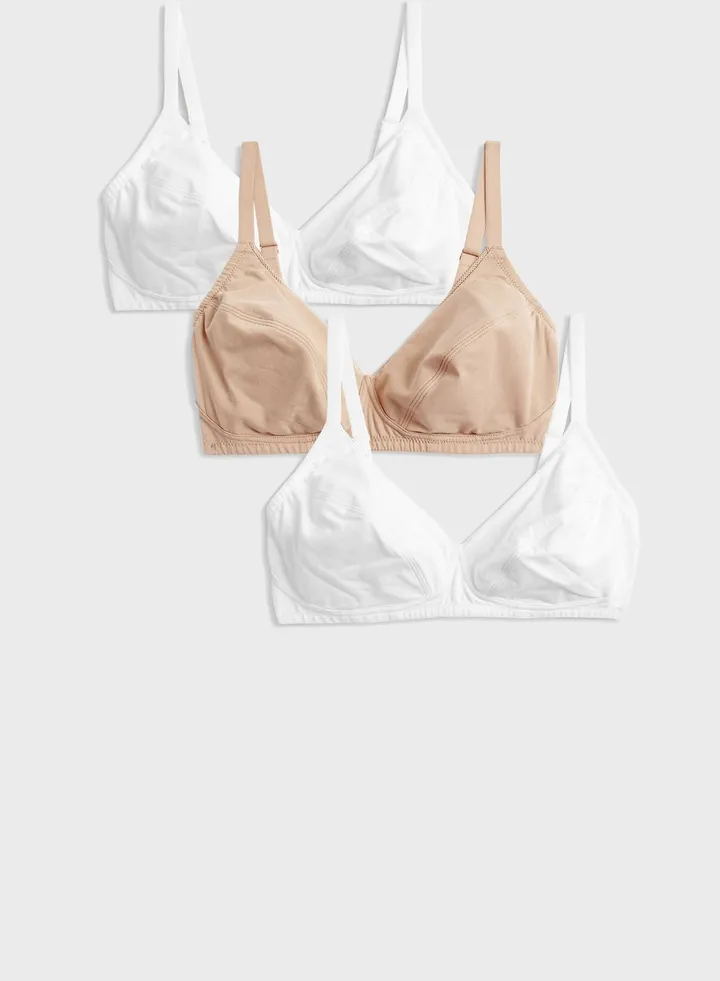 3 Pack Non Wired Full Cup Bra