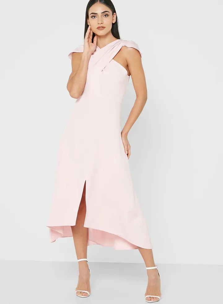 Criss Cross Neck Dress