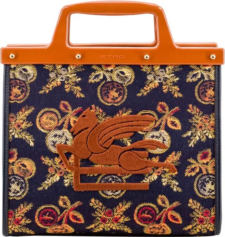 Etro Patterned-Jacquard Tote Bag