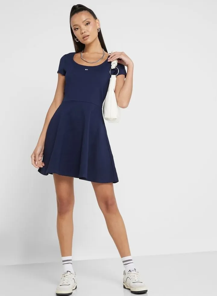 Knitted Tiered Dress