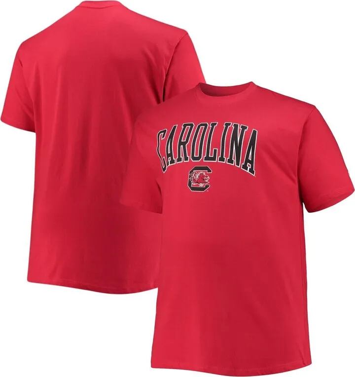 Men's Champion Garnet South Carolina Gamecocks Big and Tall Arch Over Wordmark T-shirt