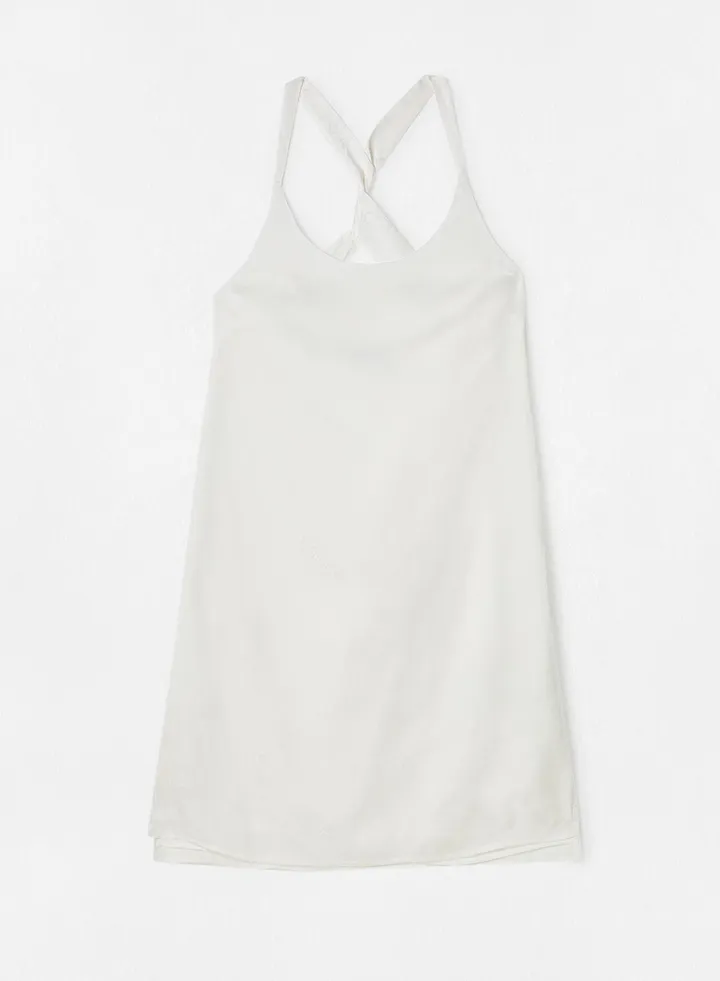 Logo All-Over Print Strappy Dress