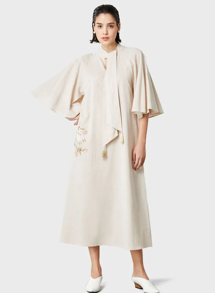 Cut Out Knitted Kaftan
