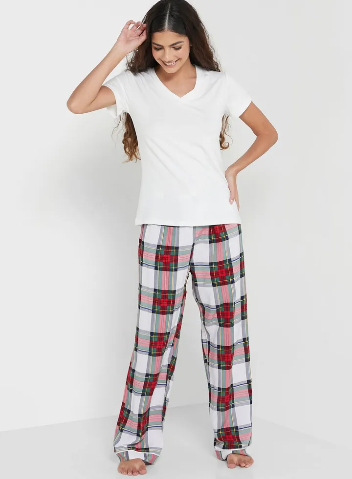 Checkered Pyjama Set