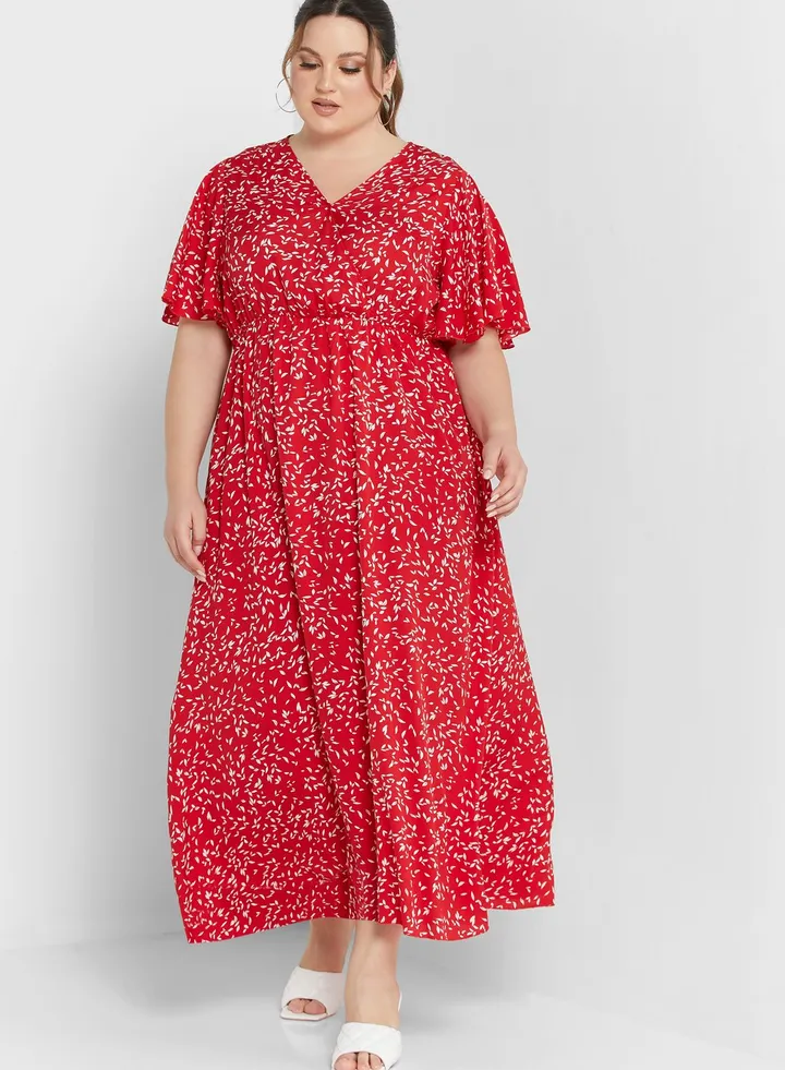 Ditsy Print Dress