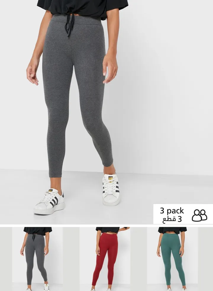 3 Pack Essential Leggings