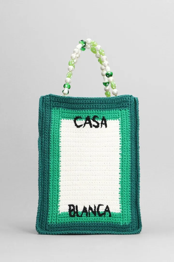 Tote In White Cotton