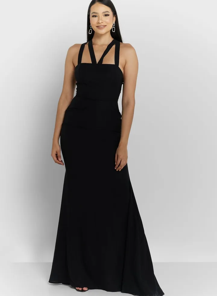 Back Detail Mermaid Cut Dress