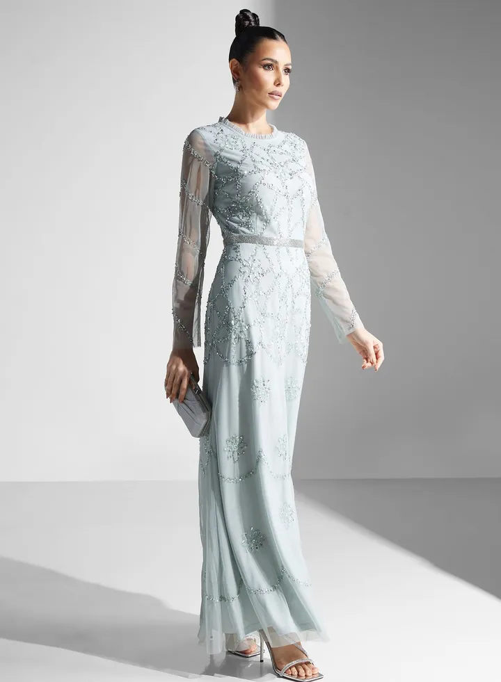 Dima Embellished Flared Dress