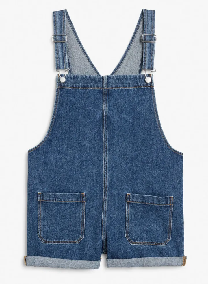 Pocket Detail Denim Dungaree