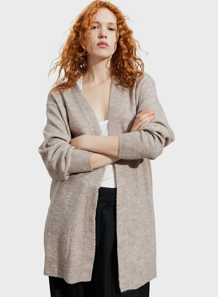 Knitted Longline Cardigan
