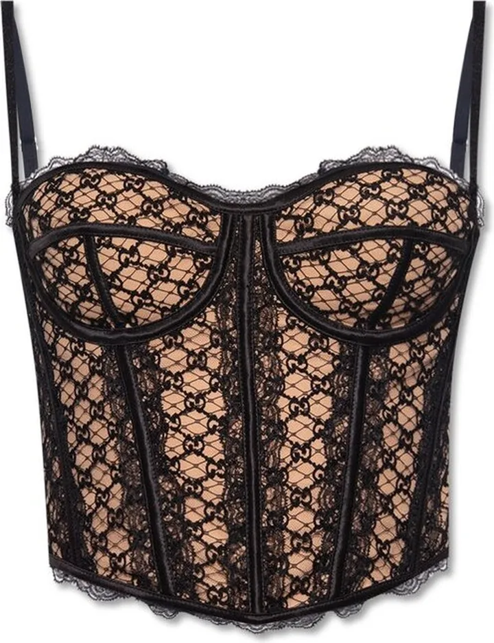 Gucci GG Pattern Lace Corset
