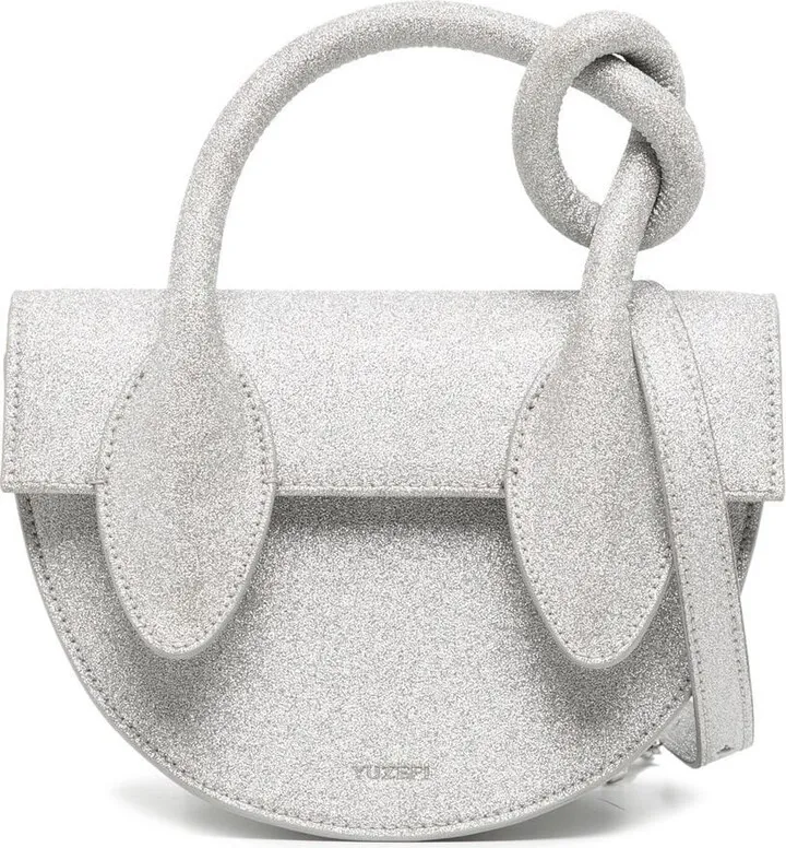 Pretzel glitter crossbody bag