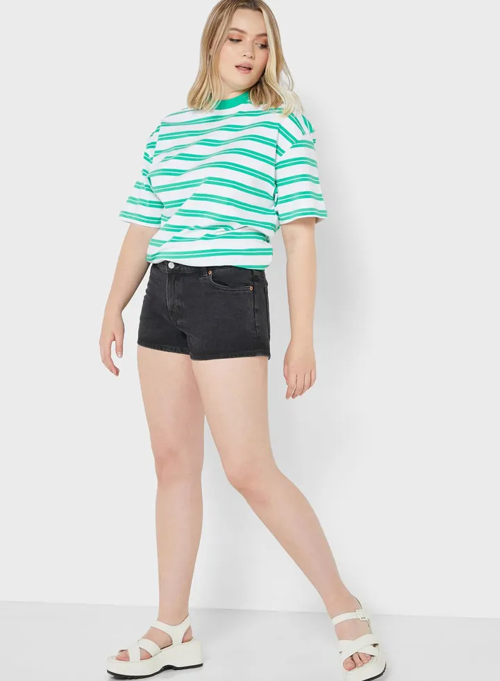 High Waist Denim Shorts
