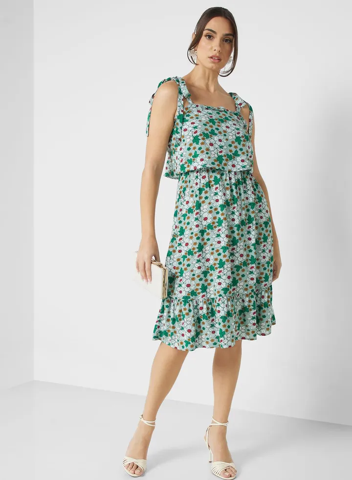 Ditsy Print Dress