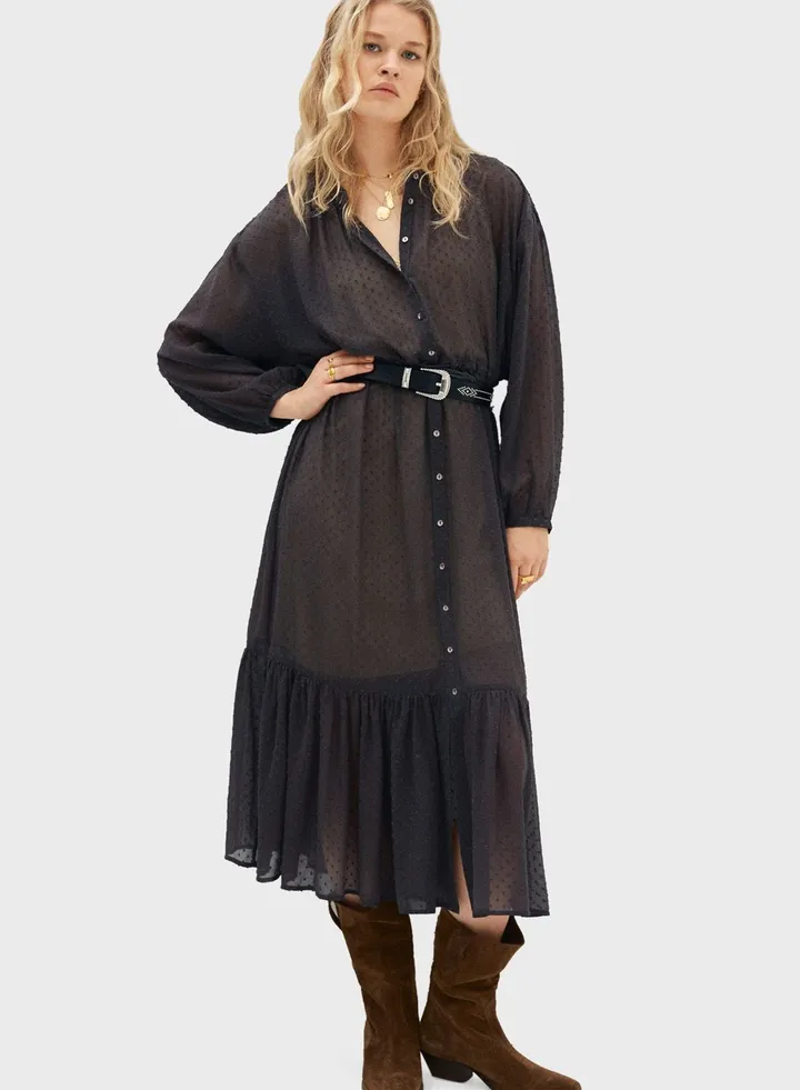 Mesh Detail Dress