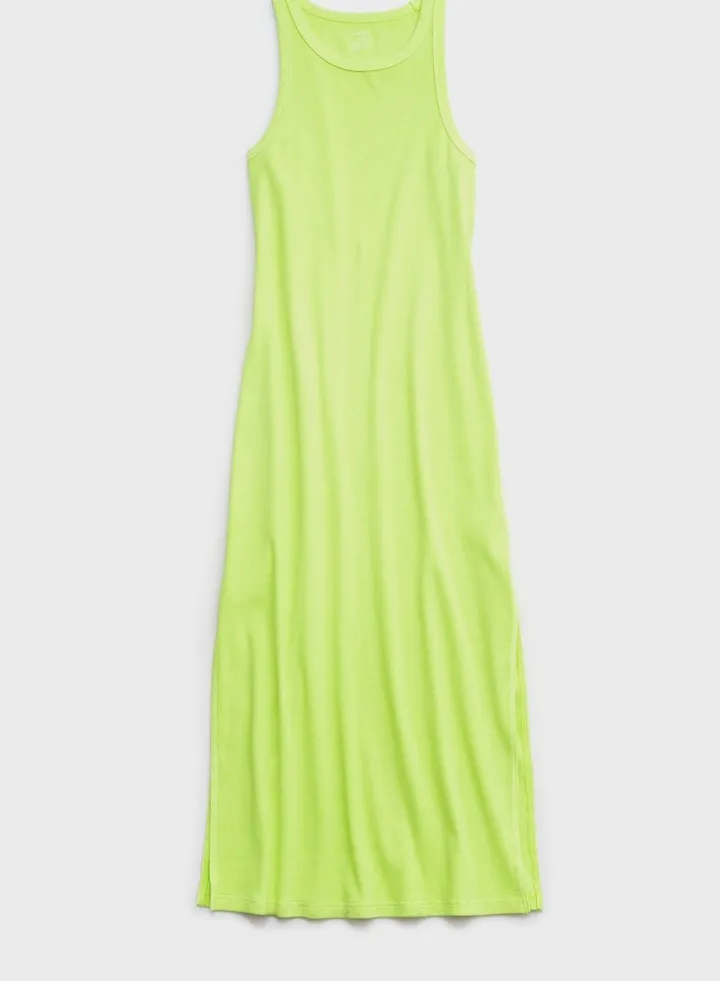 High Neck Ribbed Dress