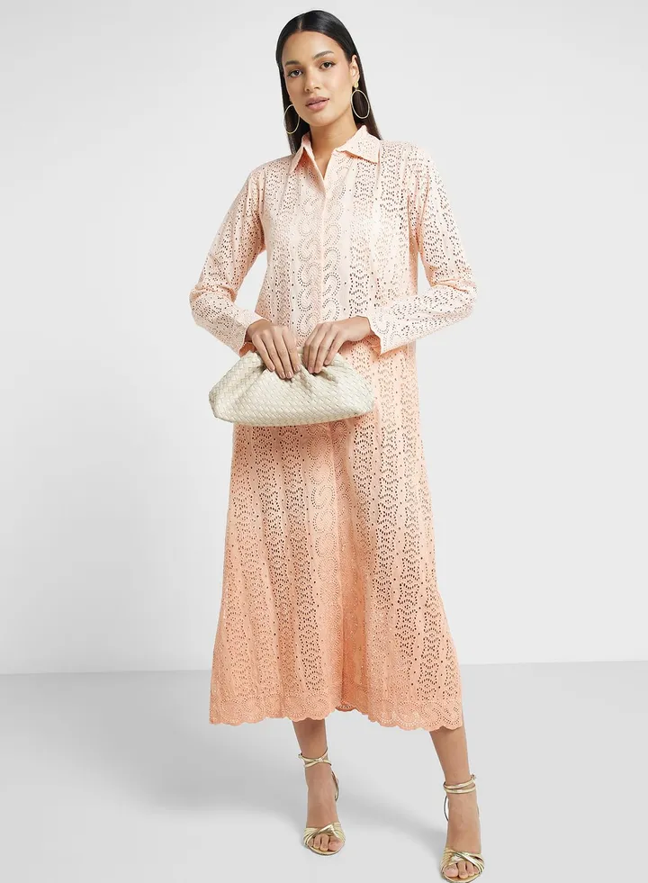 Side Slit Knitted Dress