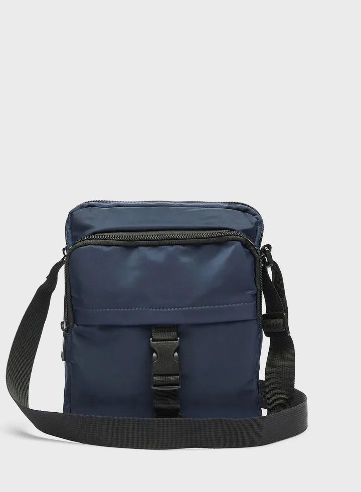Striped Crossbody Bag