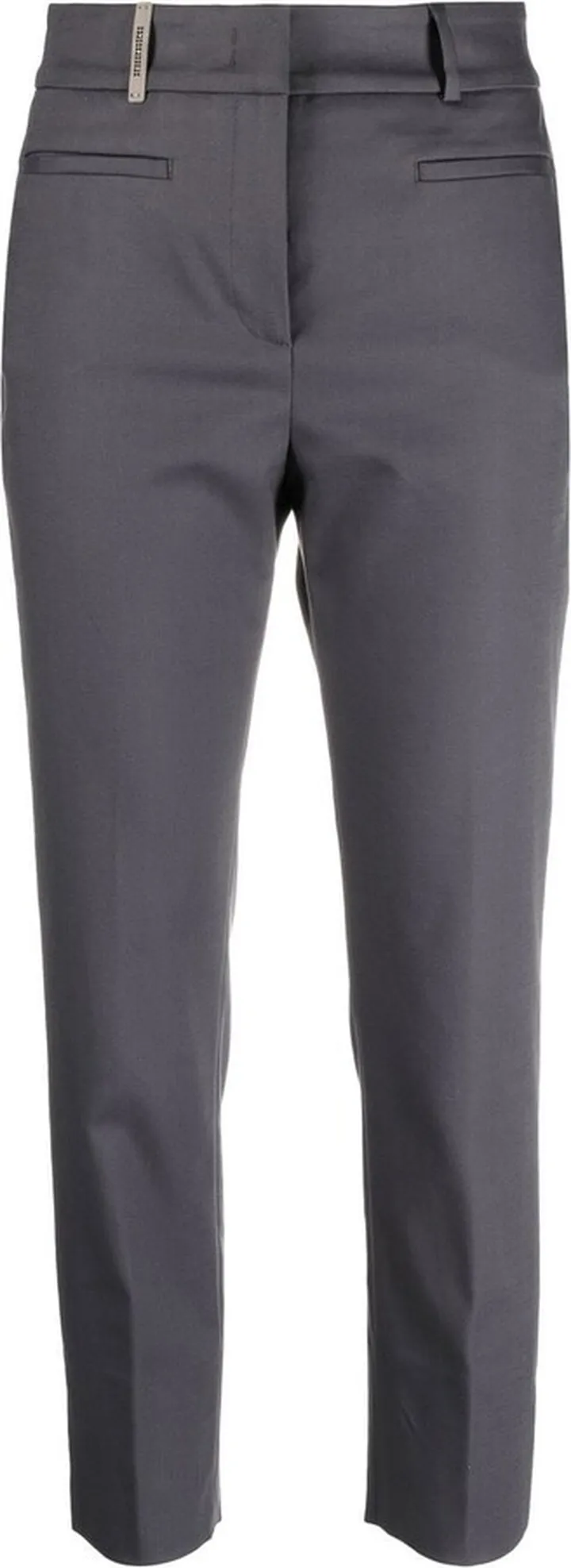 Cropped Slim-Fit Trousers