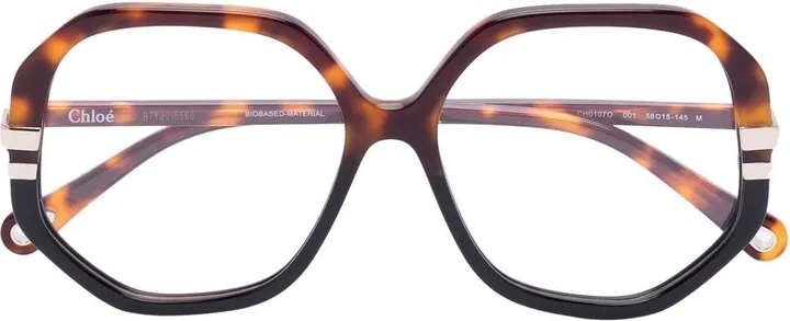 Logo-Print Tortoiseshell Glasses