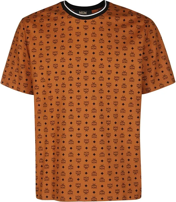 All-over Logo Printed Crewneck T-shirt