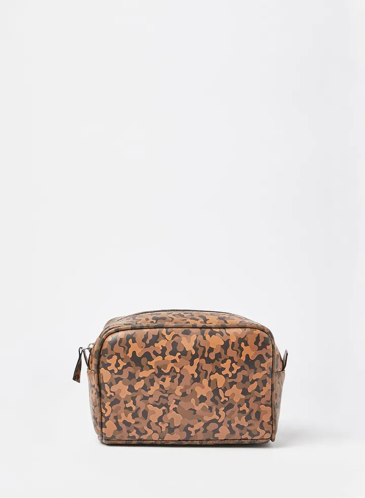 Camouflage Print Toiletry Bag