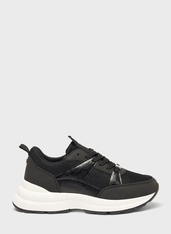 Lace Up Low Top Sneakers