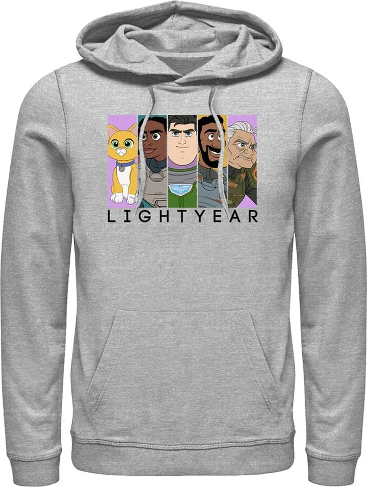 Men's Lightyear Group Panels Pull Over Hoodie - Athletic Heather - 2X Large