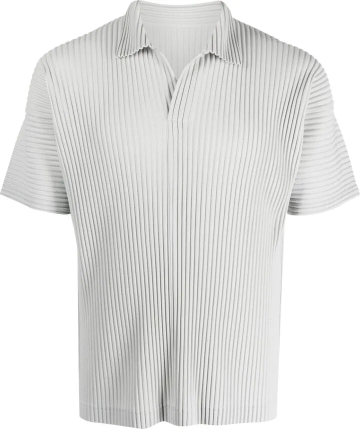 short-sleeve ribbed T-shirt