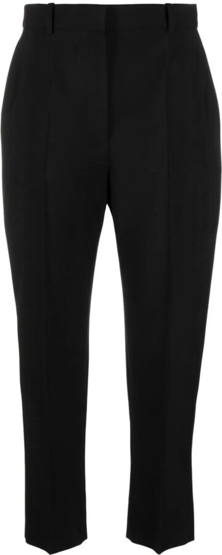 Cropped Straight-Leg Trousers
