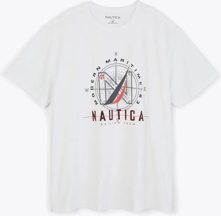 Sustainably Crafted Big & Tall Maritime Graphic T-Shirt