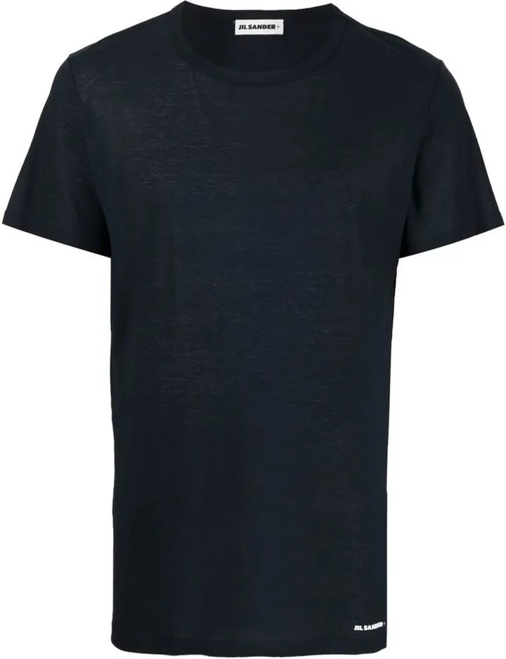 crew-neck fitted T-shirt