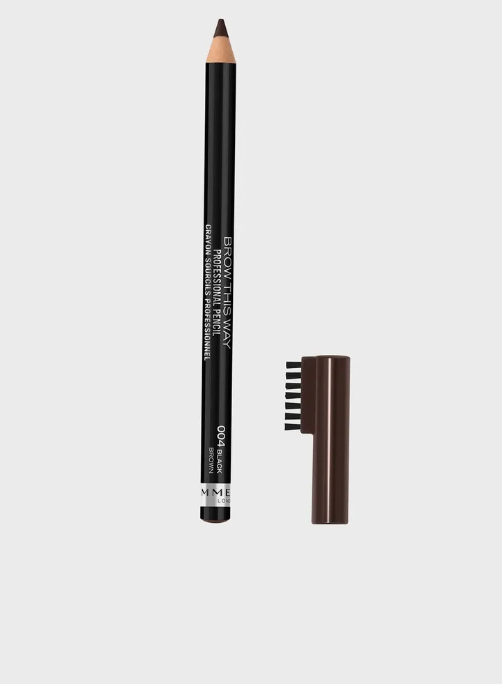 Rimmel Professional Eyebrow Pencil – 004 – Black Brown, 1.4g