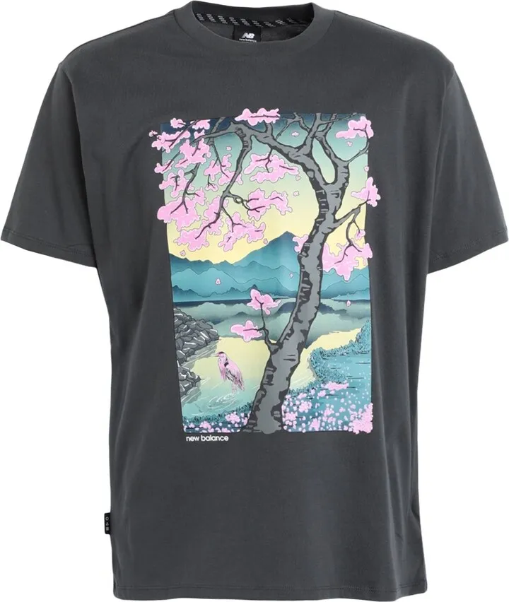 At Graphic Cotton Jersey Short Sleeve T-shirt T-shirt Grey