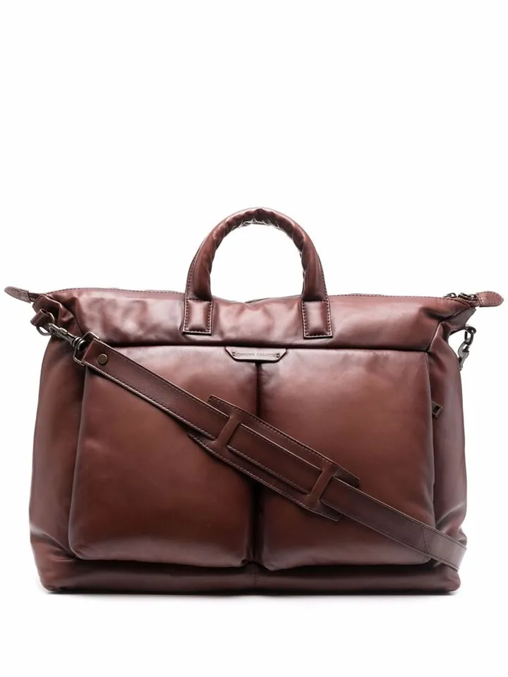 Helmet leather briefcase