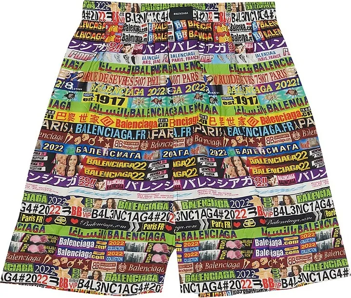Ad Banners Pyjama Shorts